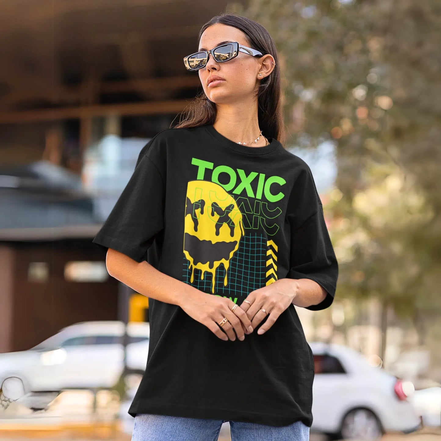 Toxic Urban Graphic Tee - Bold Streetwear Style T-shirt