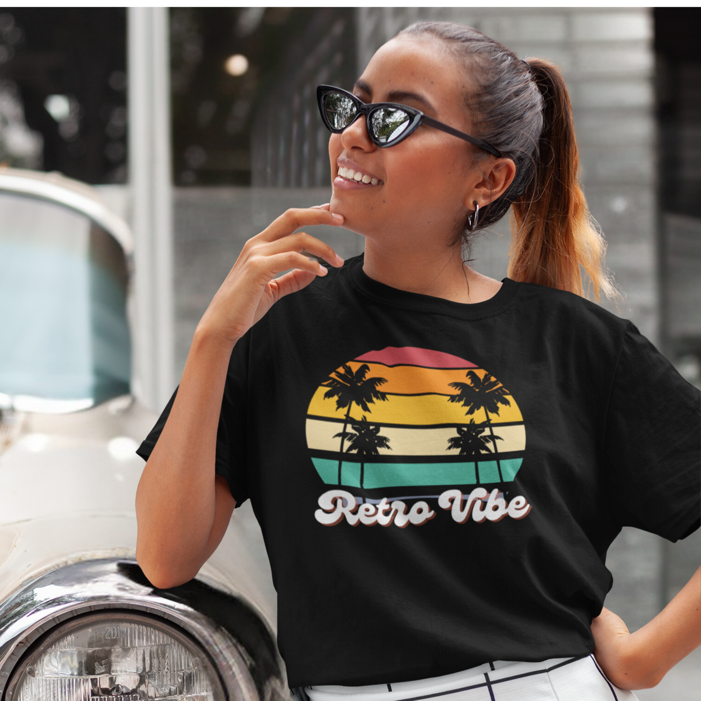 Retro Vibe T-Shirt - Vintage Summer Beach Graphic Tee