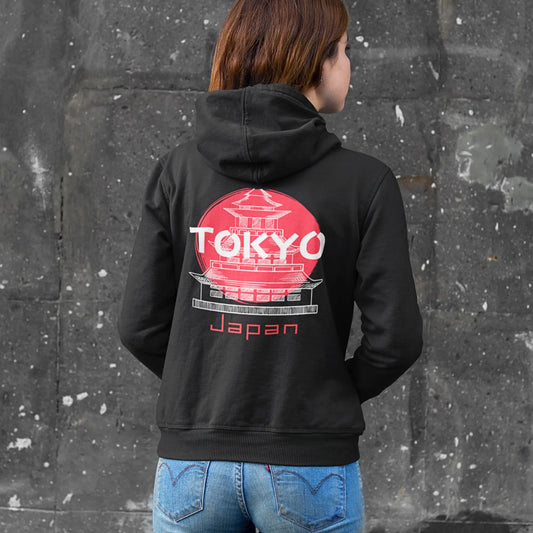 Tokyo Japanese Hoodie - Japanese Pagoda Sweatshirt