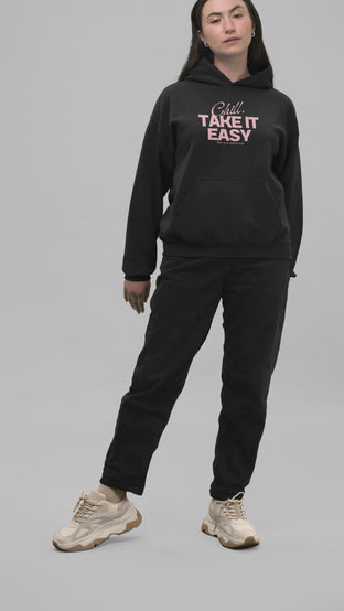 Chill Take It Easy Hoodie - Uplifting Positive Sweatshirt