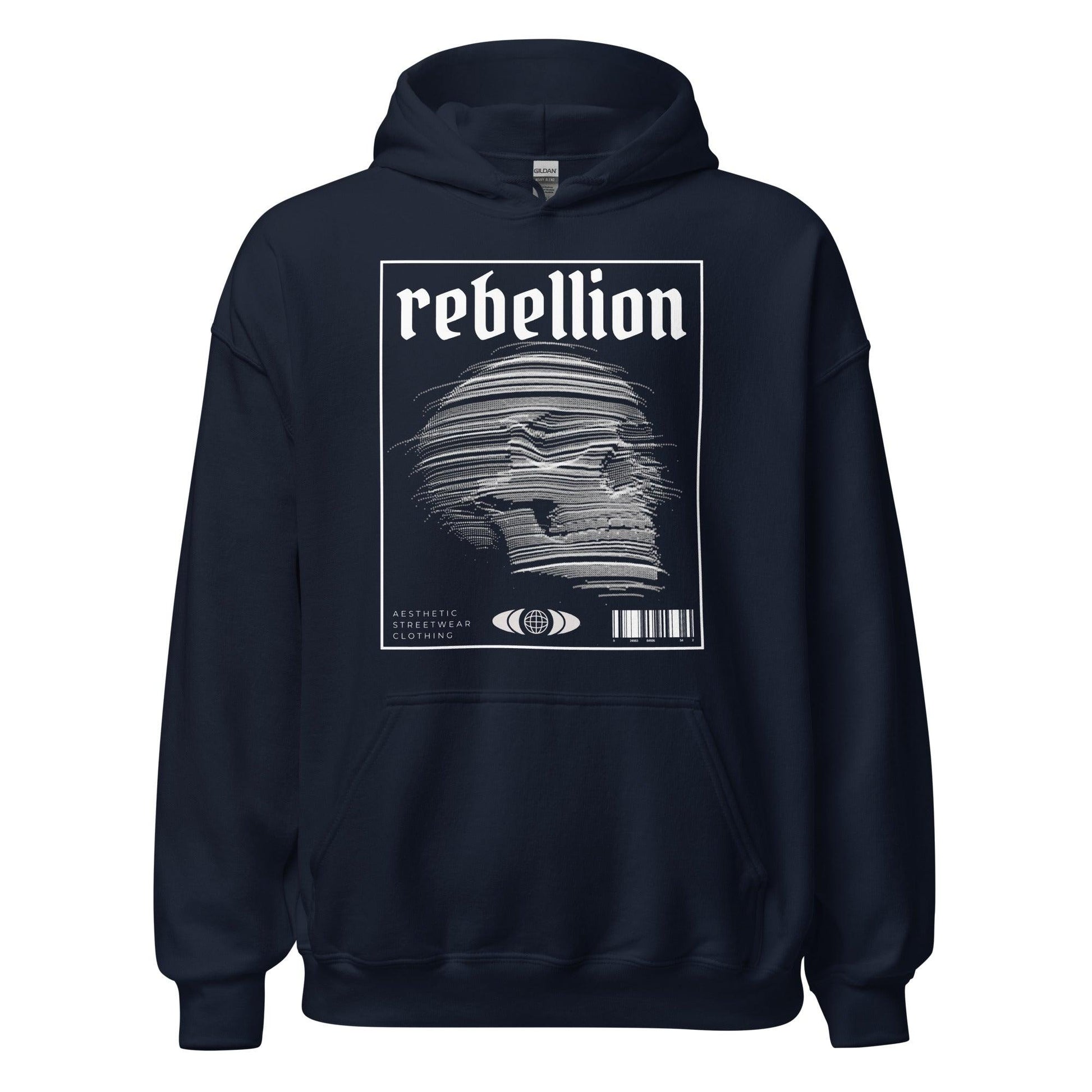 Rebelion Streetwear Design Pullover Hoodie - InfiniteInkWear