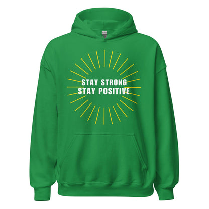Irish Green Soft Pullover Hoodie Men/Women Graphic Stay Strong Motivational Quote Soft Hoodie - InfiniteInkWear