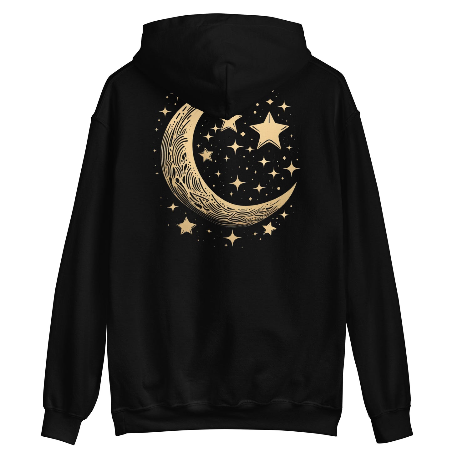 Moon and Stars Hoodie - Starry Night Print Sweatshirt