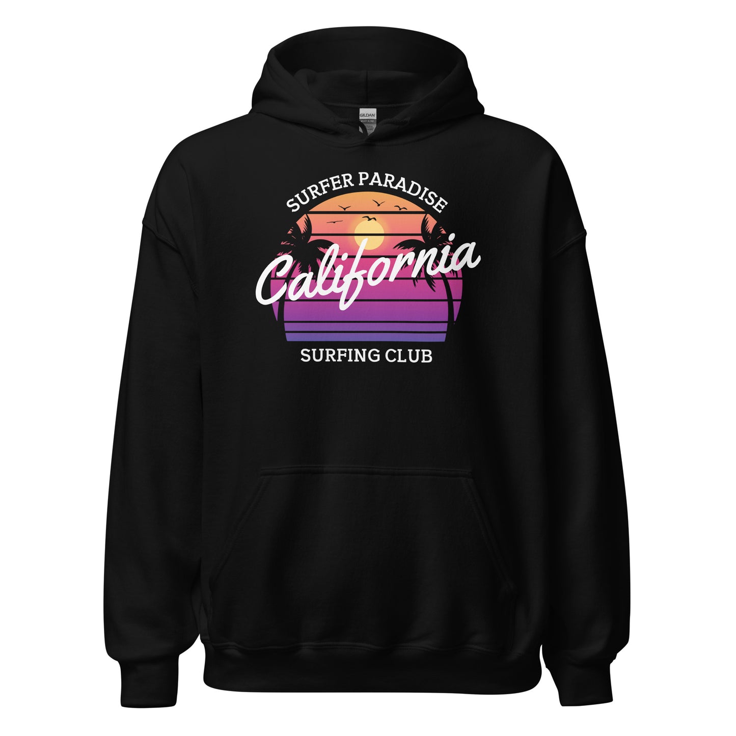 Retro California Surf Hoodie - Summer Vibes Sweatshirt