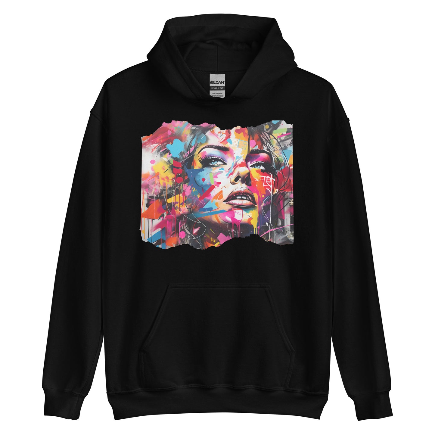 Graffiti Goddess Hoodie - Urban Streetwear Sweatshirt