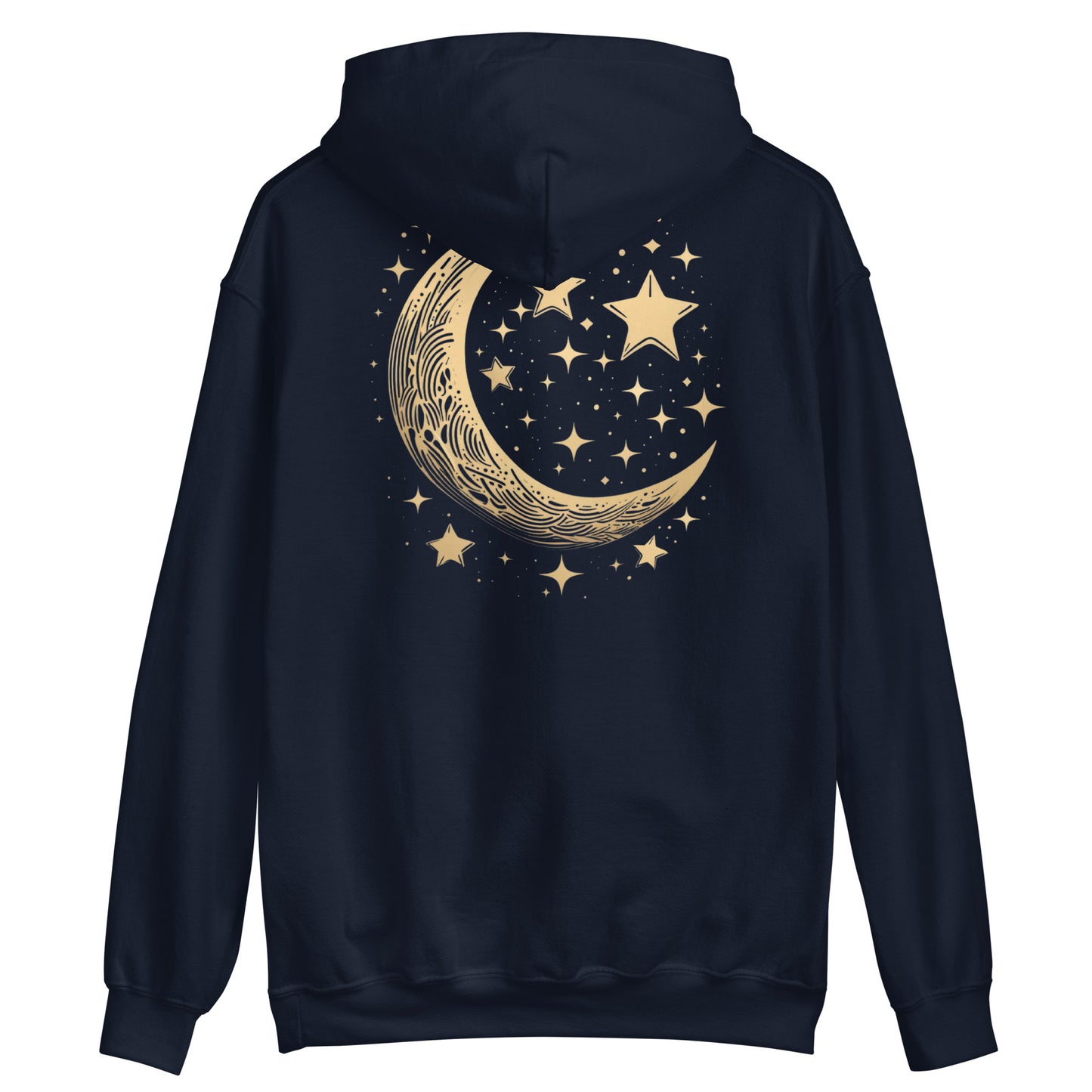 Moon and Stars Hoodie - Starry Night Print Sweatshirt