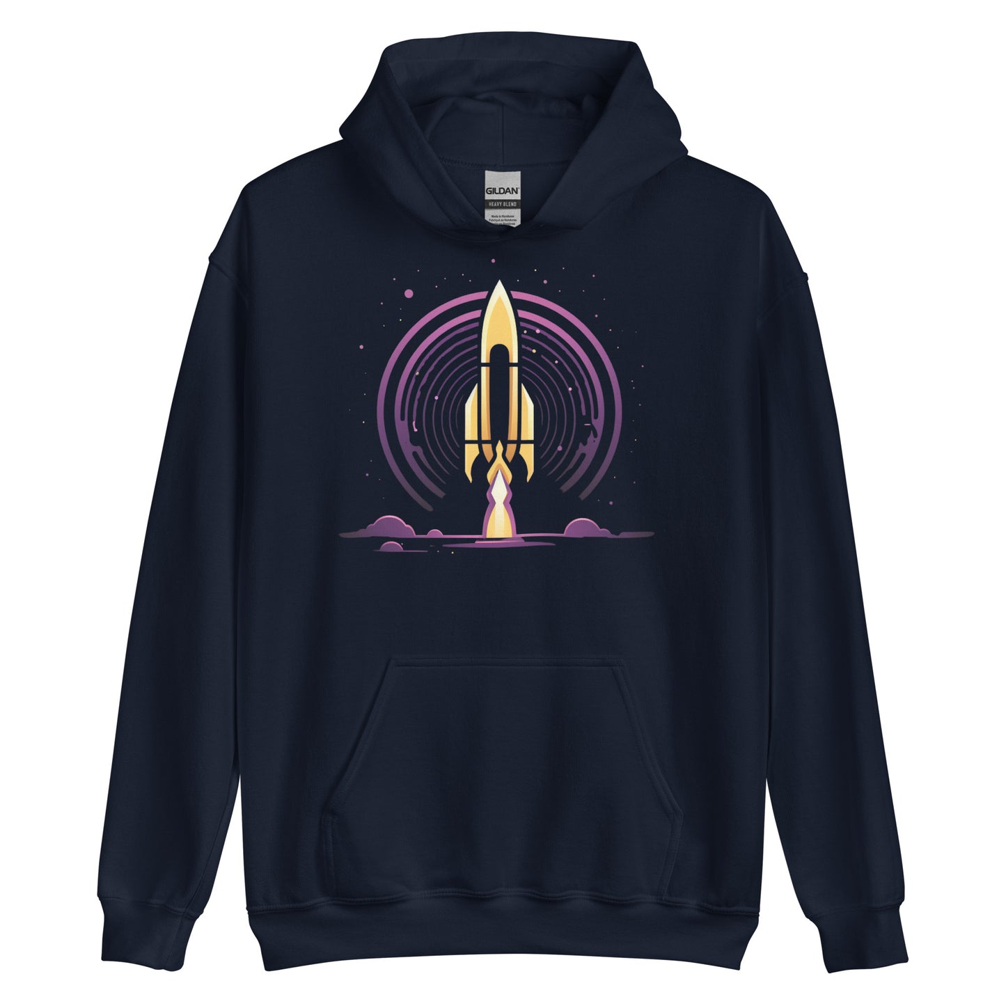 Space Rocket Graphic Hoodie - Space Shuttle Sweatshirt