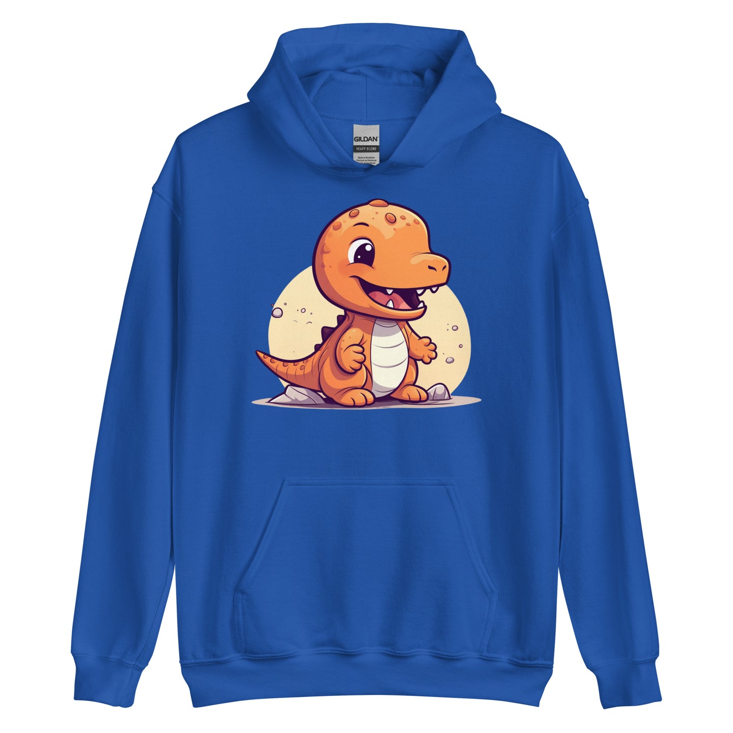 Cute Dinosaur Cartoon Hoodie - Dino Print Sweatshirt