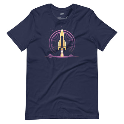 Space Rocket Graphic Tee - Space Shuttle Launch T-Shirt